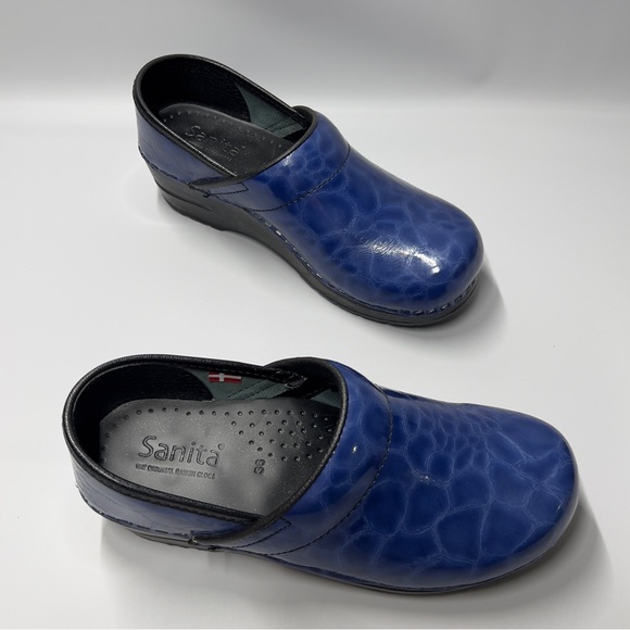 Sanita Shoes - Sanita Ariana Professional Blue stapled Slip-On Work Clog Shoes EU 36 YS 5